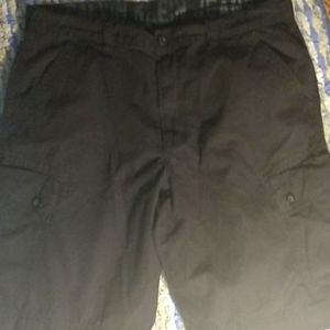 Calvin Klein black cargo shorts men's 36